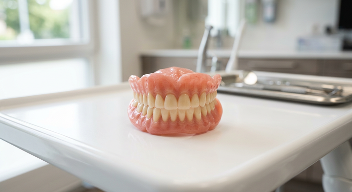 Unterfuetterung der Zahnprothese: Professionell vs. Alltagsloesung
